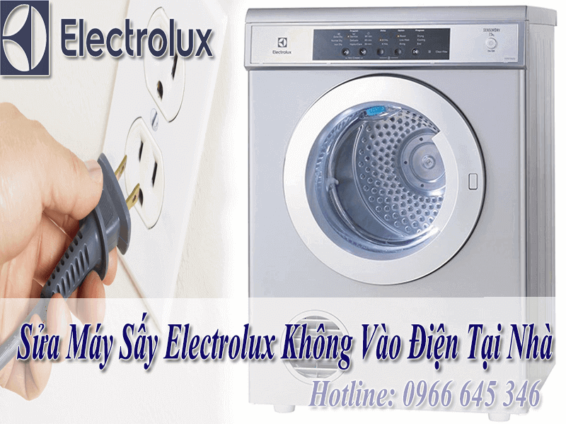 Máy sấy electrolux không vào điện