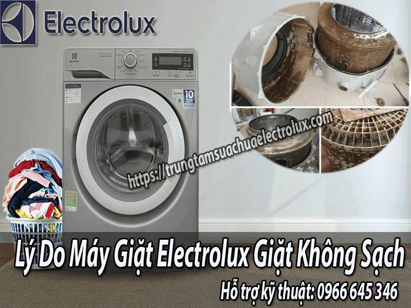 Máy giặt electrolux giặt không sạch