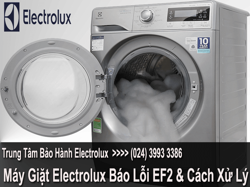 cách xử lý máy giặt electrolux báo lỗi ef2